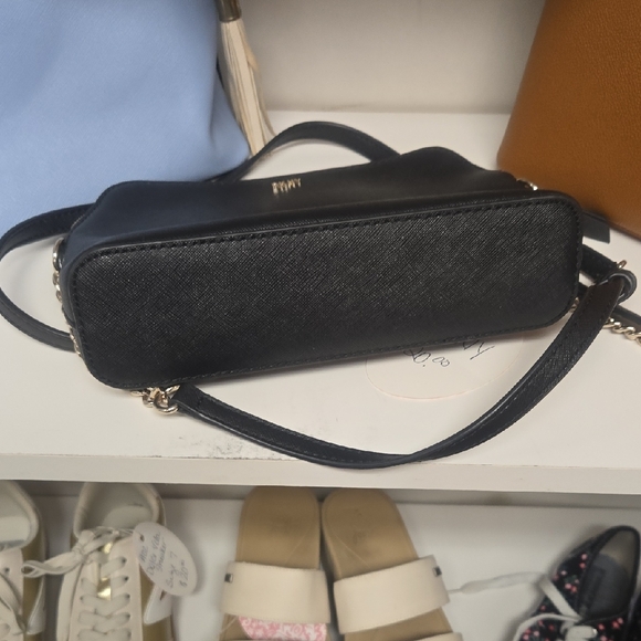 DKNY Black and Gold Crossbody Bag - Picture 4 of 5